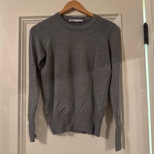 Gray fitted sweater super soft Zara